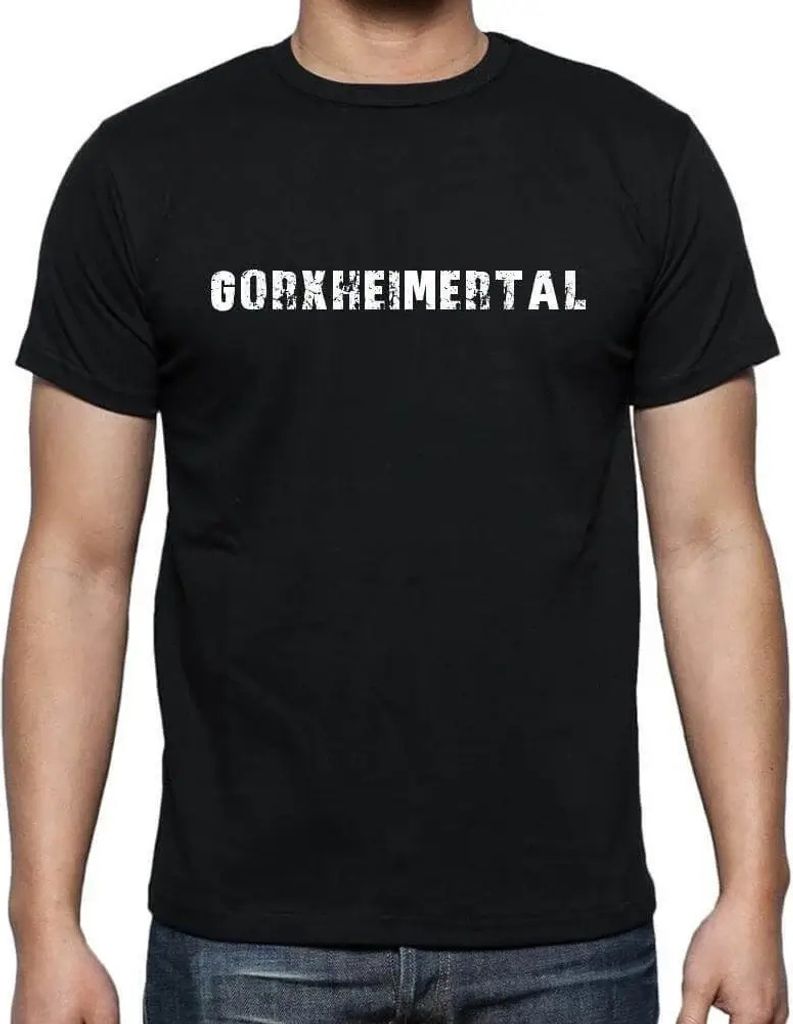 Herren Grafik T-Shirt Gorxheimertal Öko-Verantwortlich Vintage Jahrgang Kurzarm Lustige Druck Geburtstag Geschenk Mann
