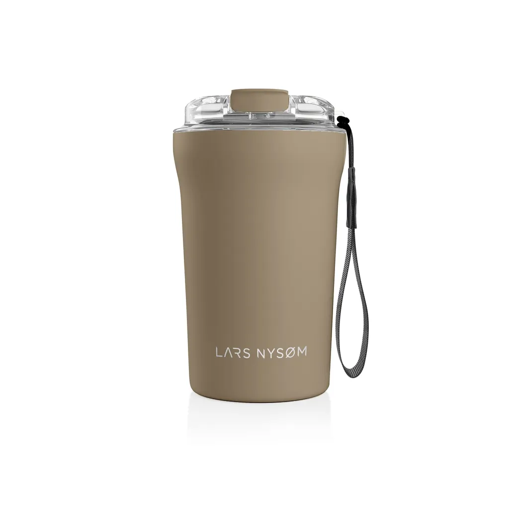 Mug Termico Lars Nysøm Greige: Chic, Sostenibile e Senza BPA