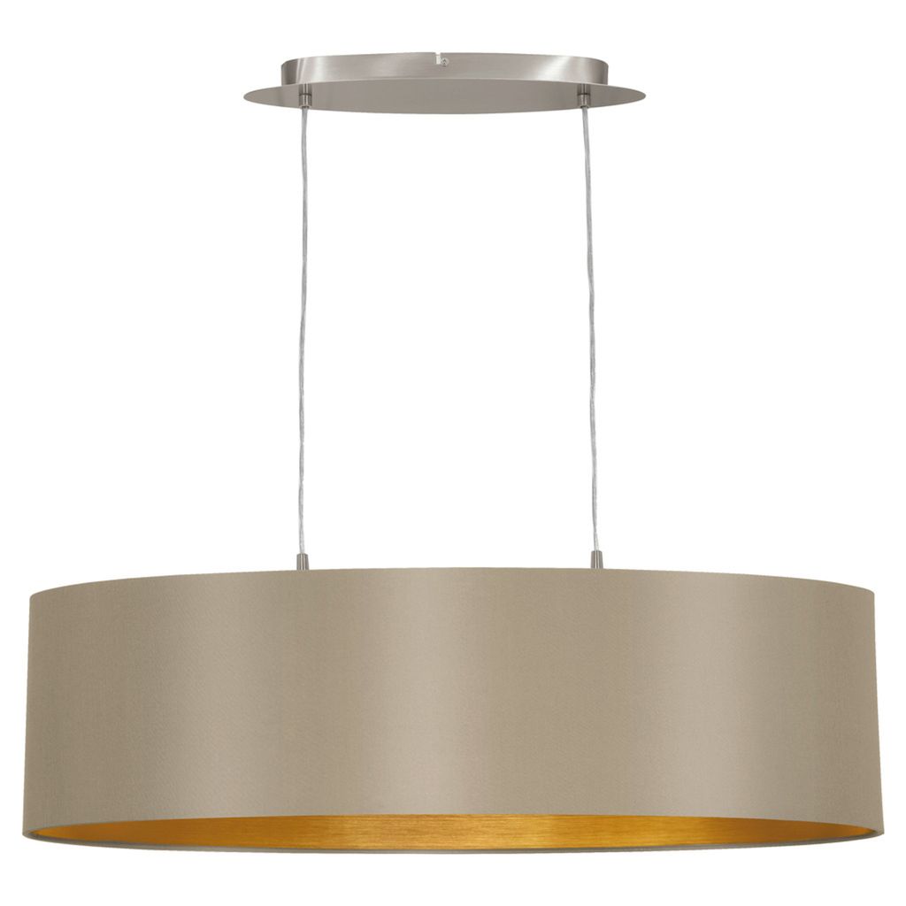Eglo MASERLO, Nickel, Grau, Gold, Zimmerdecke, E27, 0 W, Produktbild 