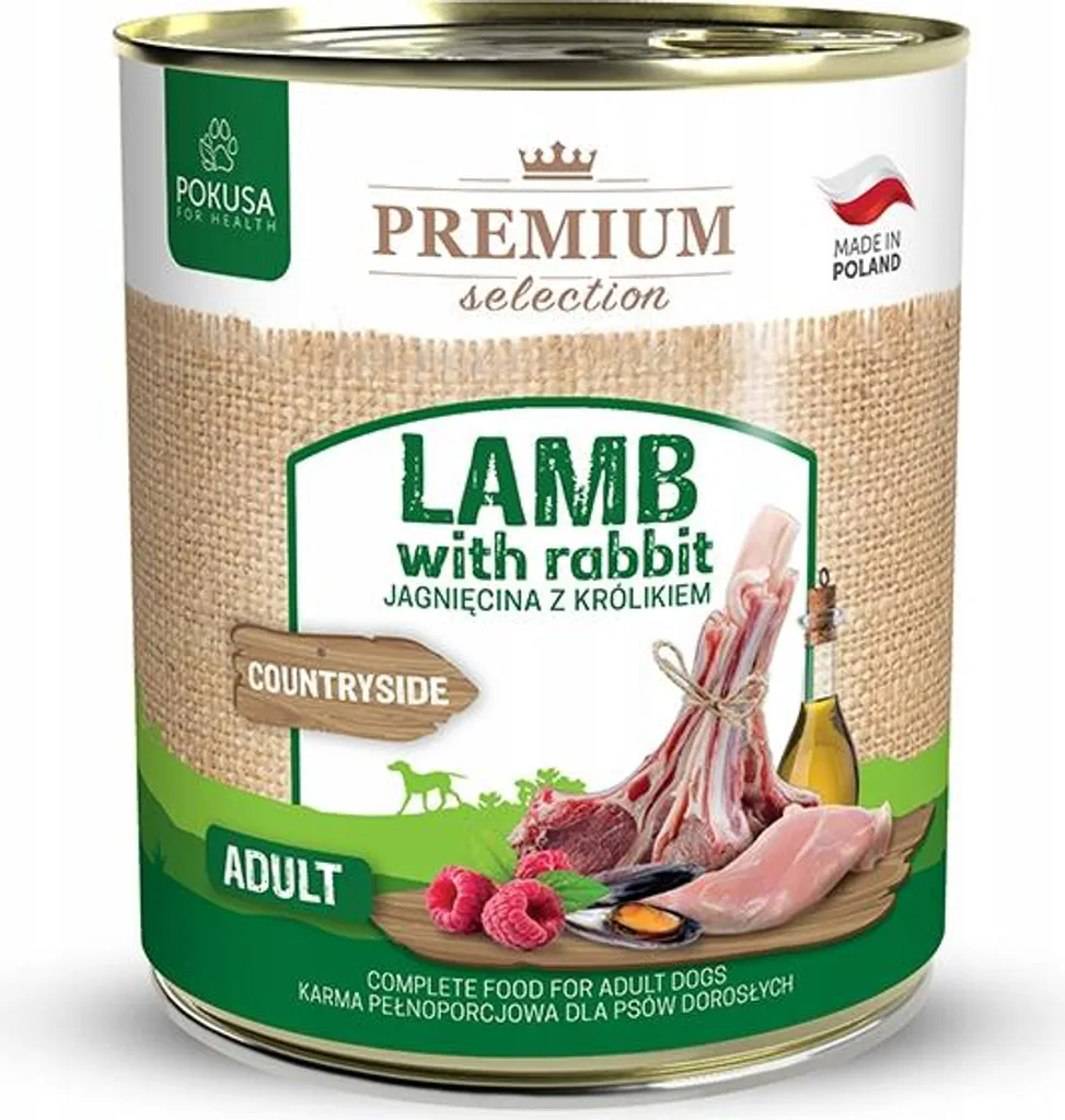 Pokusa Agneau et Lapin 800g - Alimentation Hypoallergénique Sans Céréales
