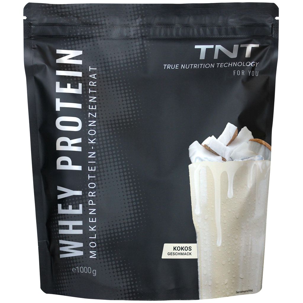 TNT Whey Protein Pulver (1000g) - Kokos - Produktbild 