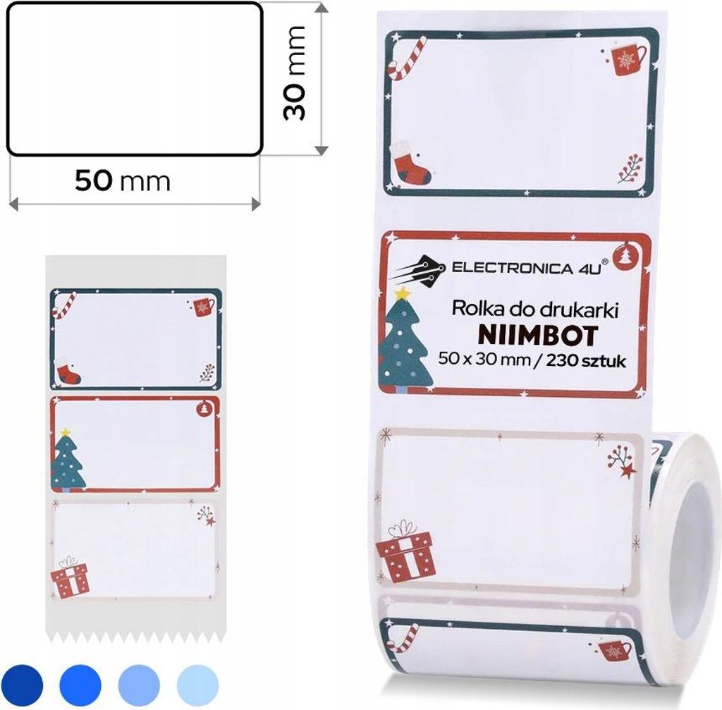 Selbstklebende Etiketten Thermosticker Niimbot B1 B4 B21 B21_Pro B3S B31 50x30