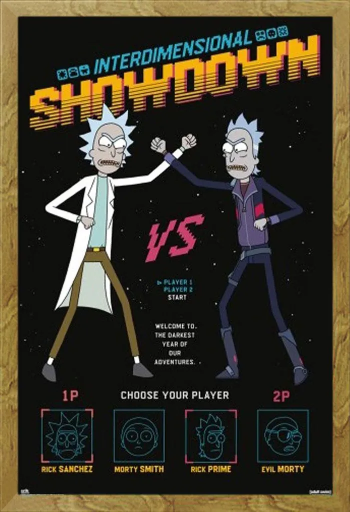 Rick and Morty Interdimensional Showdown Poster Cornice Shinsuke Oak