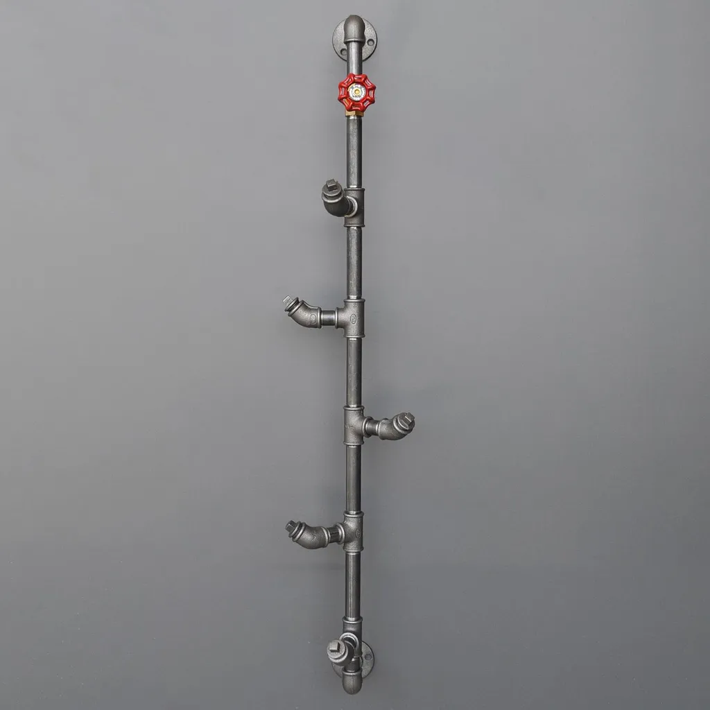 Appendiabiti Industriale Skye Decor Boruraf080 Metallo Nero 100cm