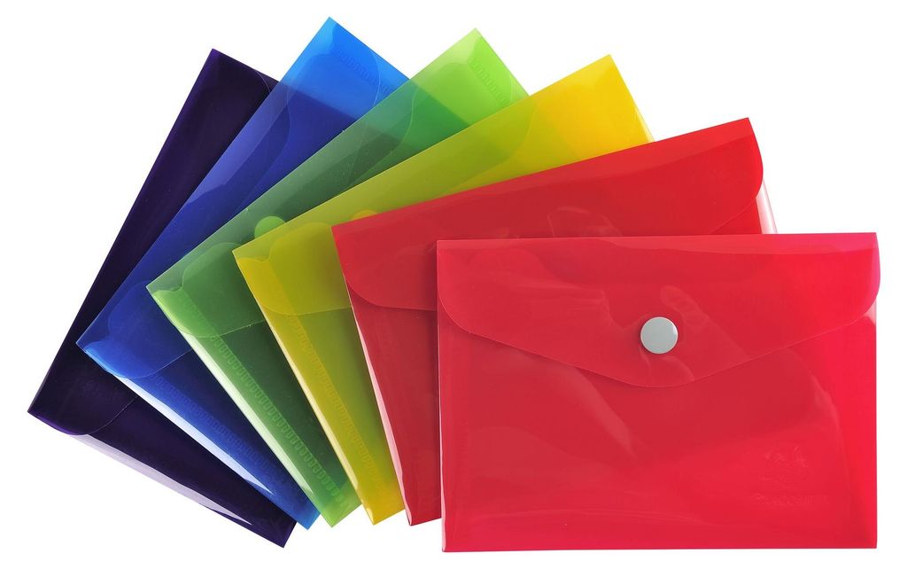 Exacompta Tasche mit Iderama Schnappverschluss aus PP B7 verschiedene Farben 50 Blatt