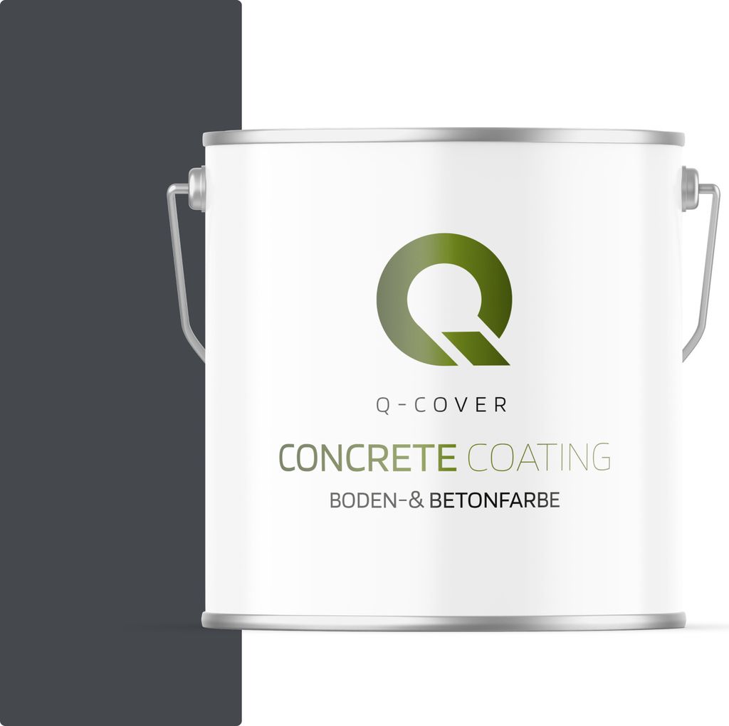 Bodenfarbe | Betonfarbe | Garagenboden | Bodenbeschichtung für Innen | Kellerfarbe Fußbodenfarbe Graphit 5L