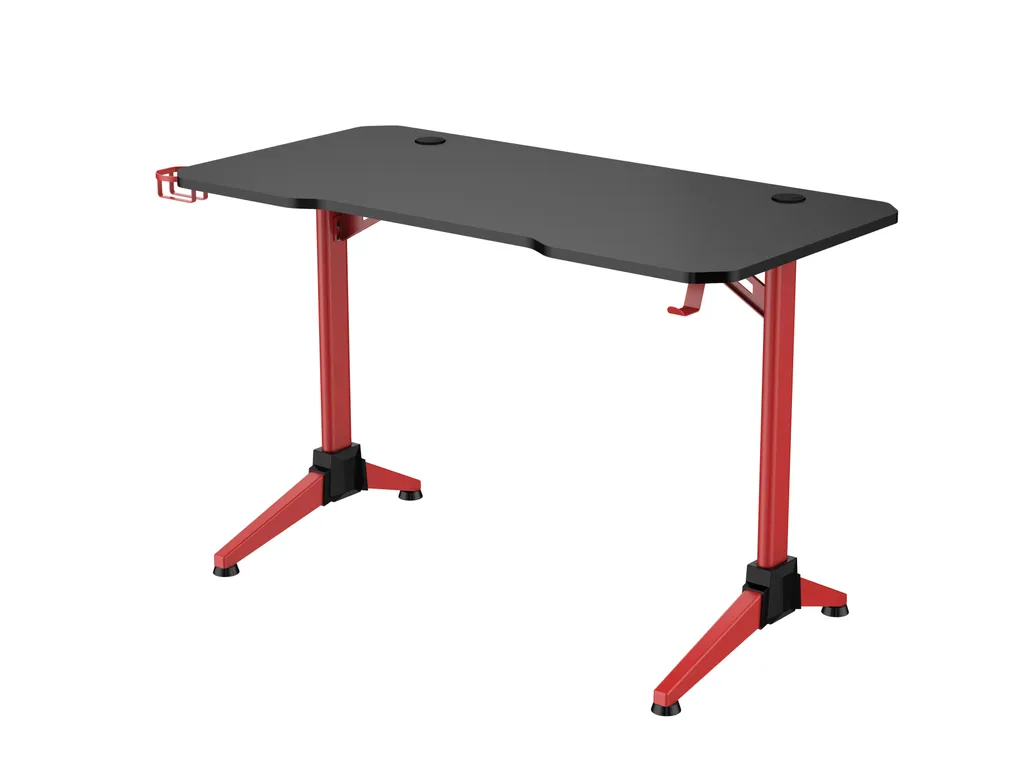 Bureau de jeu Thomas pour setup gaming table ordinateur noir rouge - 2