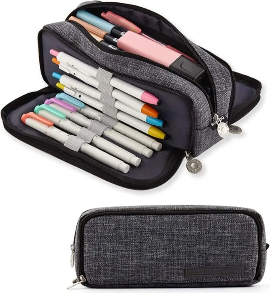 Organizer Artistico per Matite 21x9x5 cm - Grigio in Poliestere