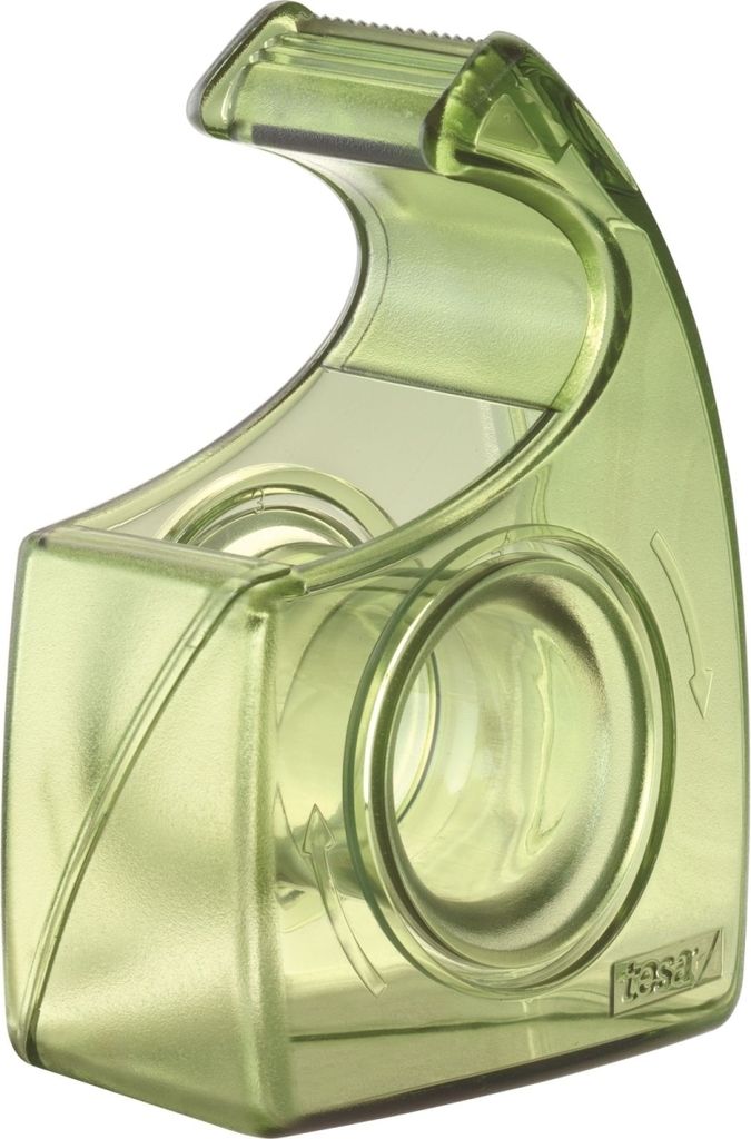 tesa ecoLogo Easy Cut Handabroller, grün, im Thekendisplay nachfüllbarer Handabroller, ergonomisches Design, für Klebe- - 12 Stück (57955-00000...