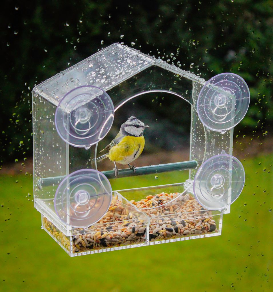 UPKOCH Vogelfutterspender Schutzkuppel - Transparente Abdeckung Für Futterhäuschen