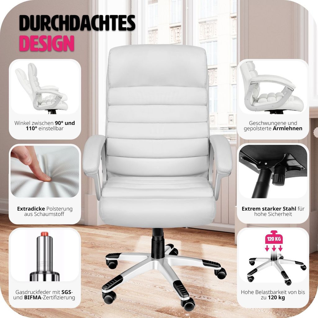 Kancelárska stolička Paul ergonomický tvar Obrázok produktu 8