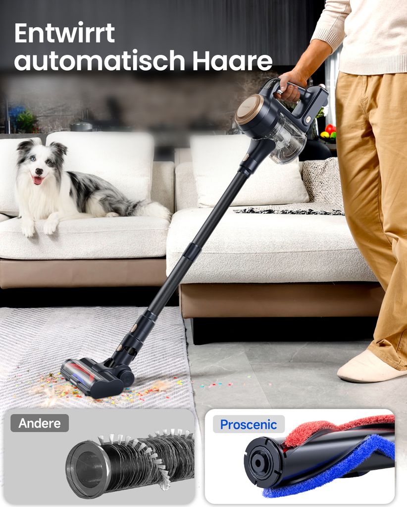 Service de régénération Aspirateur sans fil P11 PROSCENIC 28,8V 2900mAh