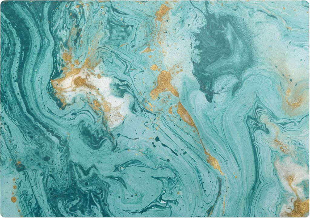 Marmor-Eso-Blumen – Bodenschutzmatte – Stuhlunterlage 100x100 cm – Rutschfest – Hartbodenmatte