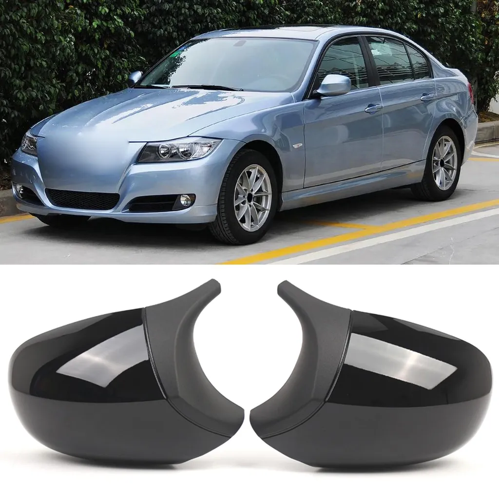 Remplacement coque rétroviseur BMW E90 E91 E92 E93 LCI noir brillant - 12