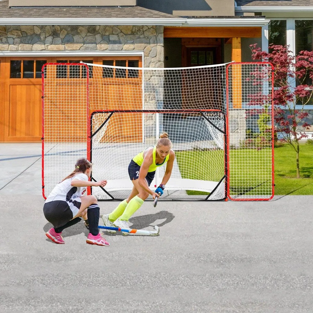 But de hockey anti-tirs manqués avec filet de protection acier - 8