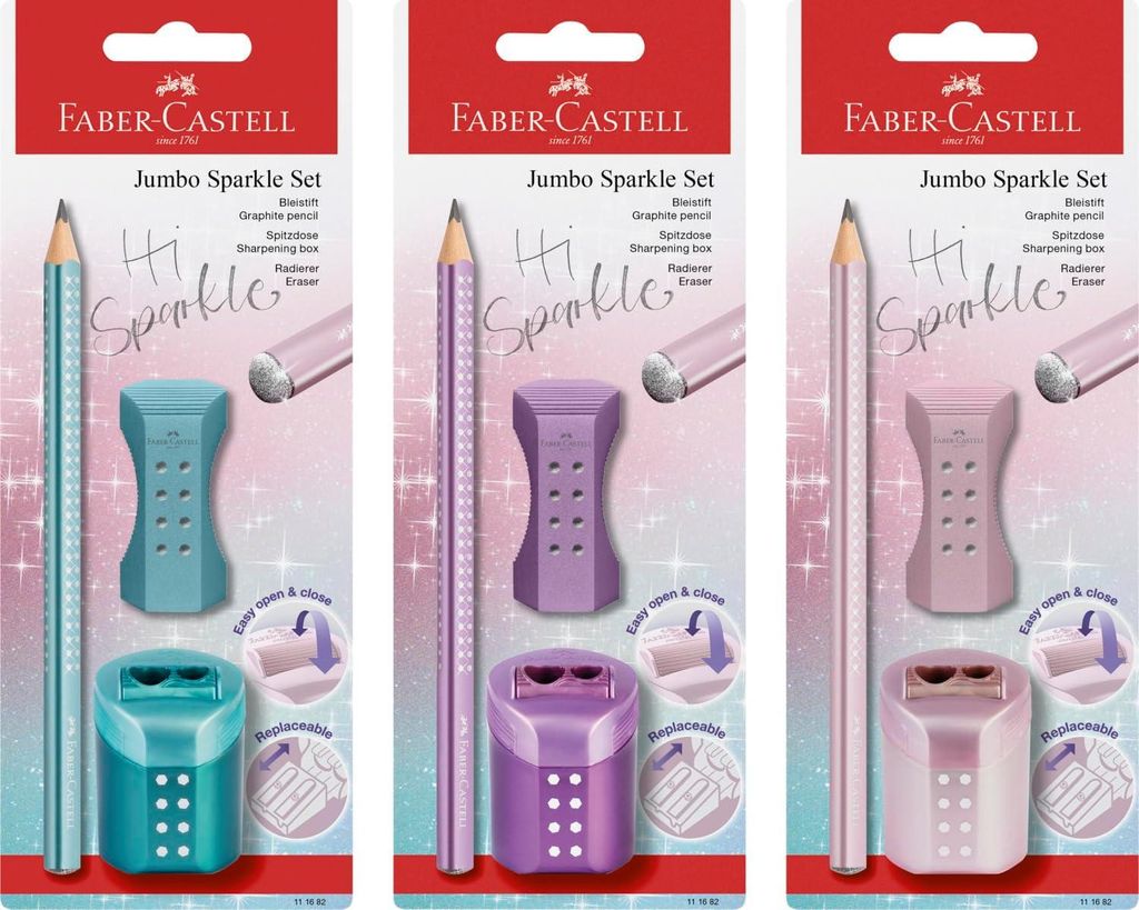 Faber-Castell Jumbo Sparkle 1 Set - Farbe zufällig Produktbild 