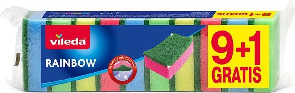 Vileda 5907732391602, Blau, Grün, Rot, Gelb, 85 mm, 30 mm, Produktbild 