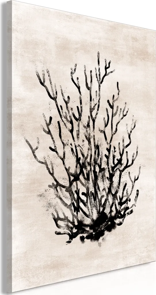 Quadro in tessuto non tessuto - Cespuglio d'acqua (1 parte) verticale 80x120 cm Fiori b-A-0787-b-a