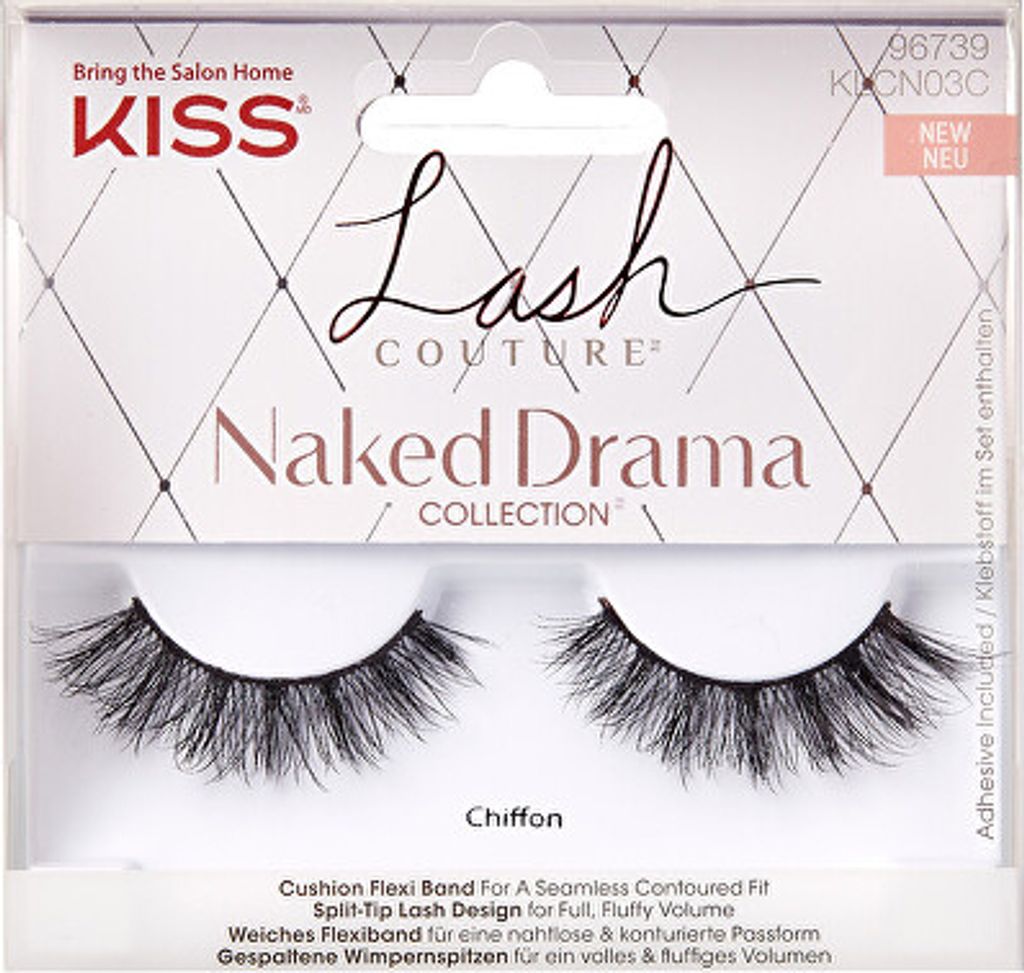 Kiss Lash Couture Naked Drama šifónové umelé mihalnice Obrázok produktu 