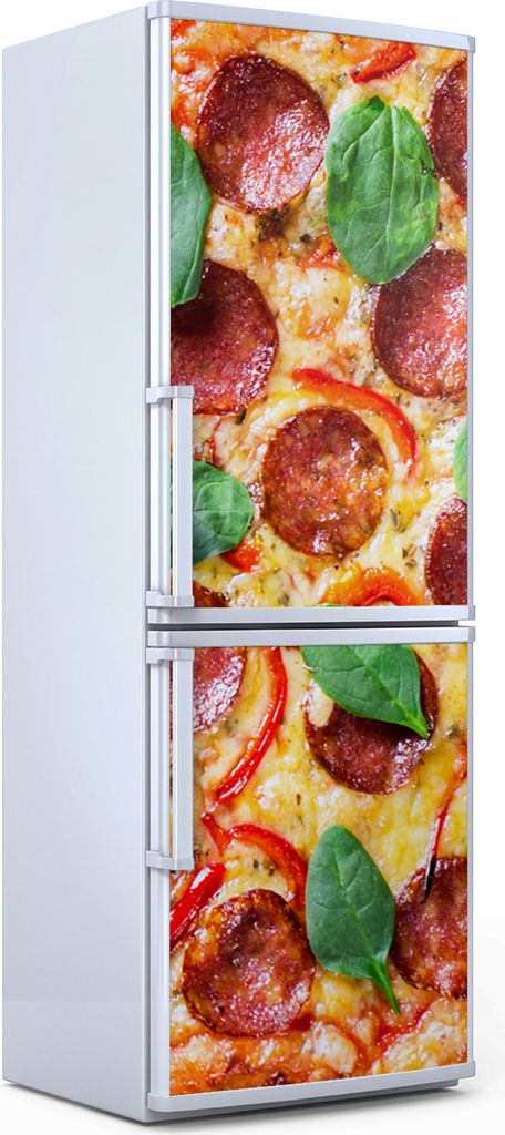 Magnete Dekorative - 70 cm x 190 cm - Küche - Magnetmatte Kühlschrankmagnete - Peperoni Pizza