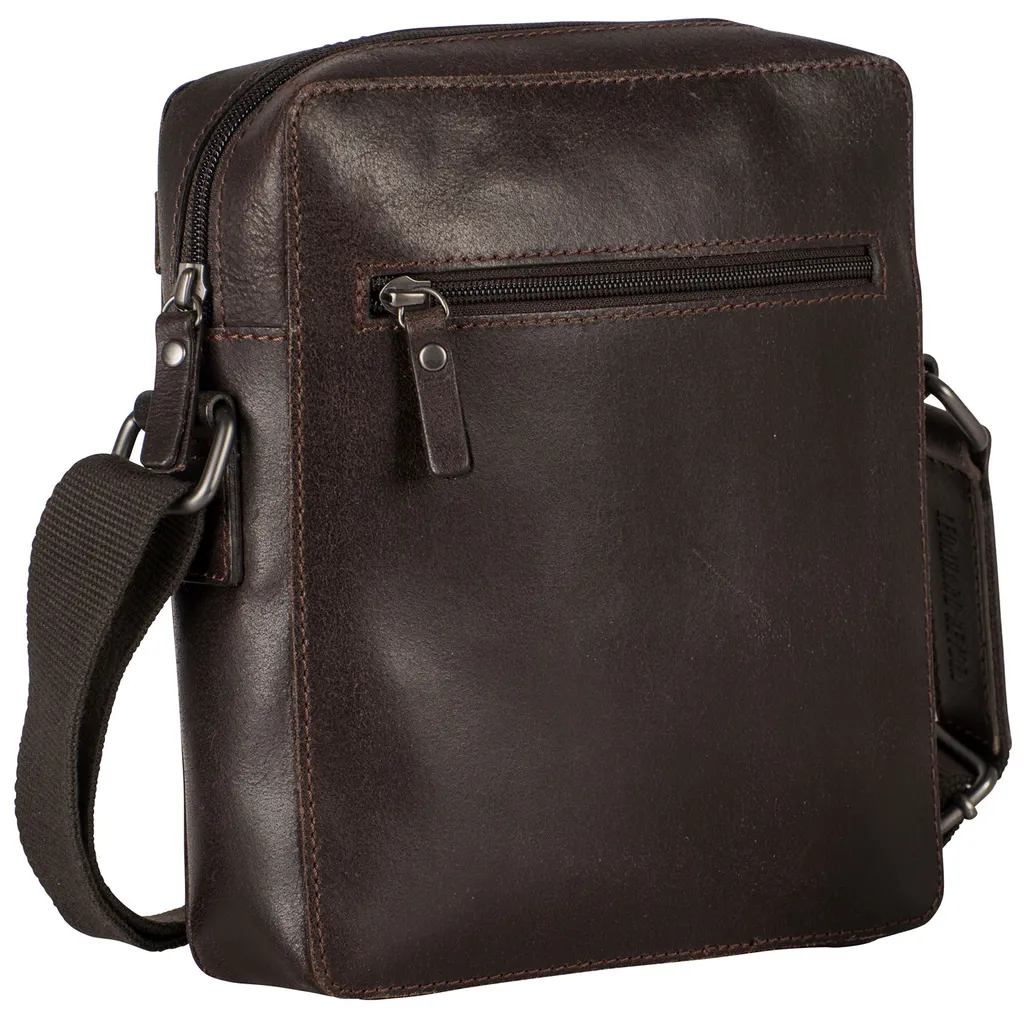Borsa Messenger Dakota Marrone Leonhard Heyden | Pelle Porta PC 12"