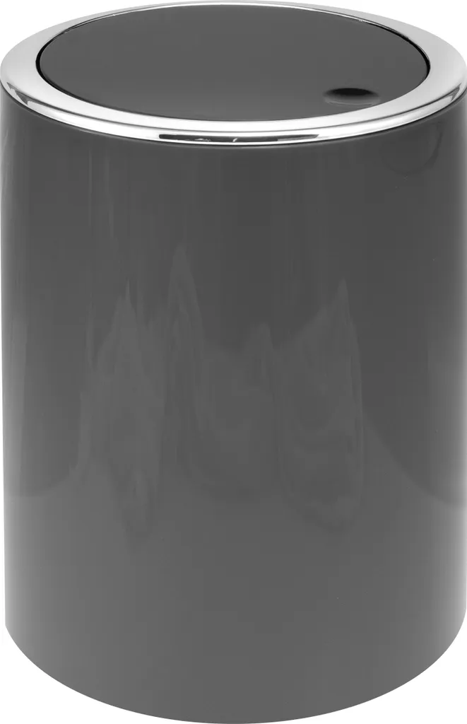Bremermann SAVONA Pattumiera Bagno 5,5 Litri Grigia Swing-Lid
