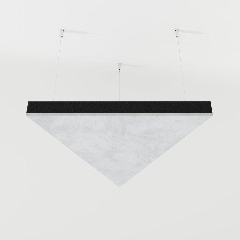 2er-Pack – Abgehängtes Decken-Akustikpaneel aus Samtstoff „TRIADA-Cinematic“ mit Befestigungsset|Akustiklösung| Schallabsorption [TRIADA |W...