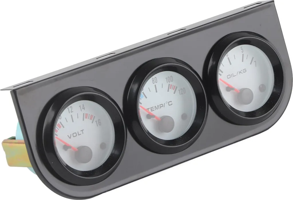 Évitez la surchauffe avec le kit manomètre 52mm Eau Volts Huile 3-en-1