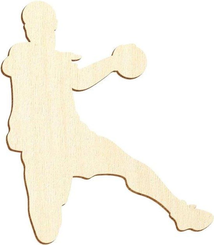 Holzbrett Spielzeug - Silhouetten Dekoration - Hobby Basteln - Gelaserter Braunrand - 30cm 50 Stücke - Naturholz