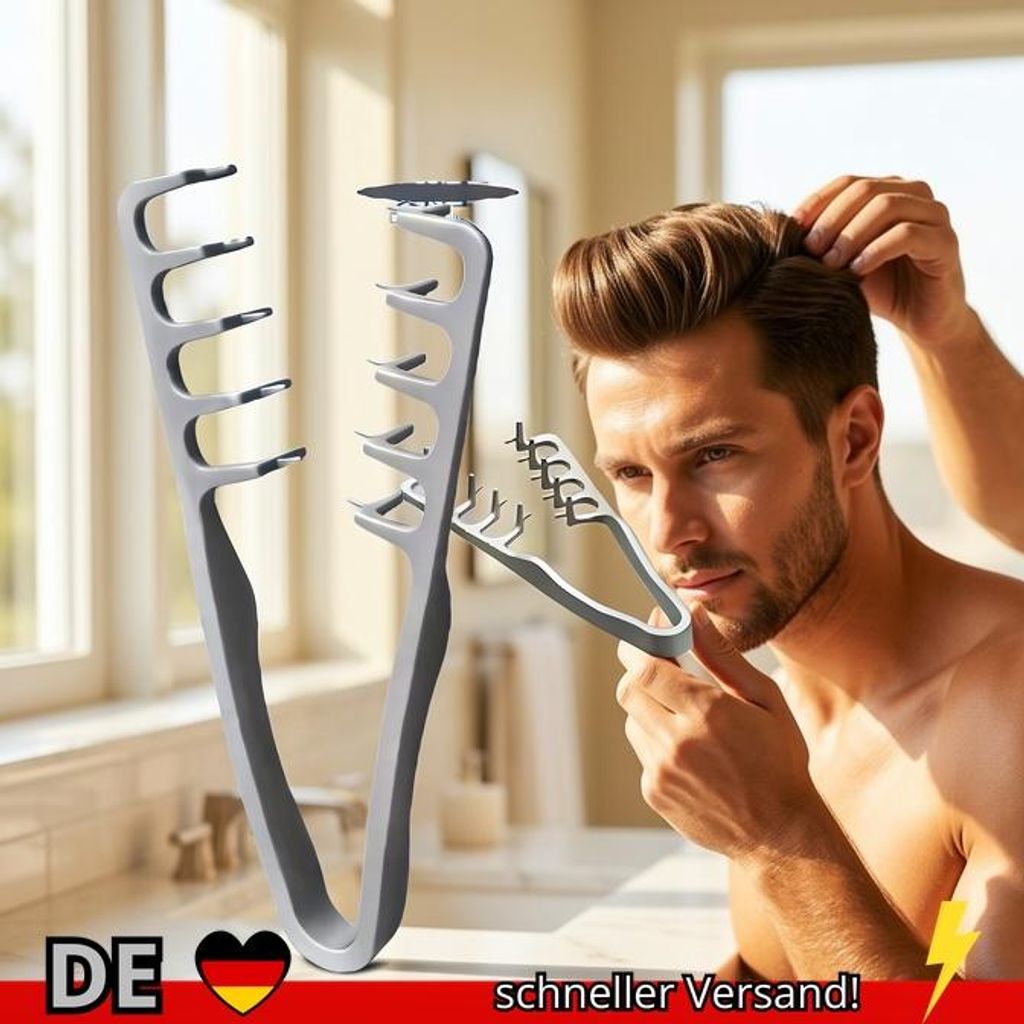 Haarstyling Kamm Volumen Männer Breite Zahnung