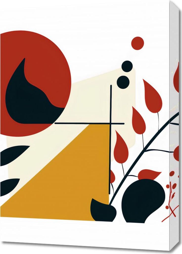 Bild 50x70cm Feuer und Flora