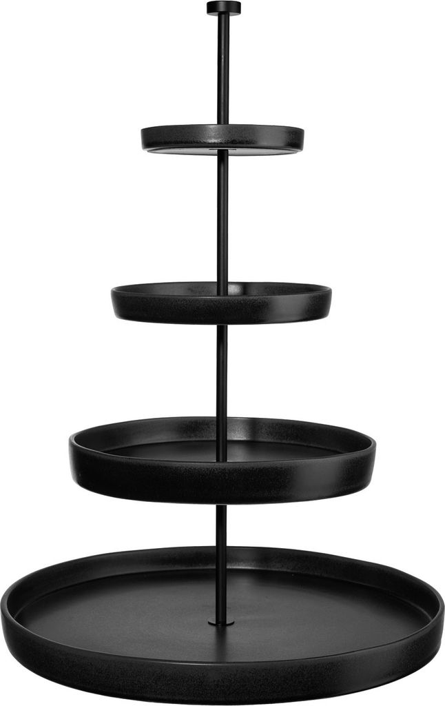 ASA Selection Grande Etagere black iron Ø 41/28/20/14,5 x H 61 cm