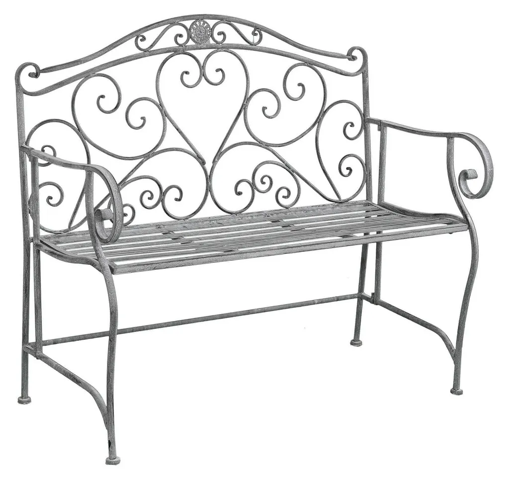 Banc d'extérieur en métal Garden Elite 125cm pour terrasse et balcon