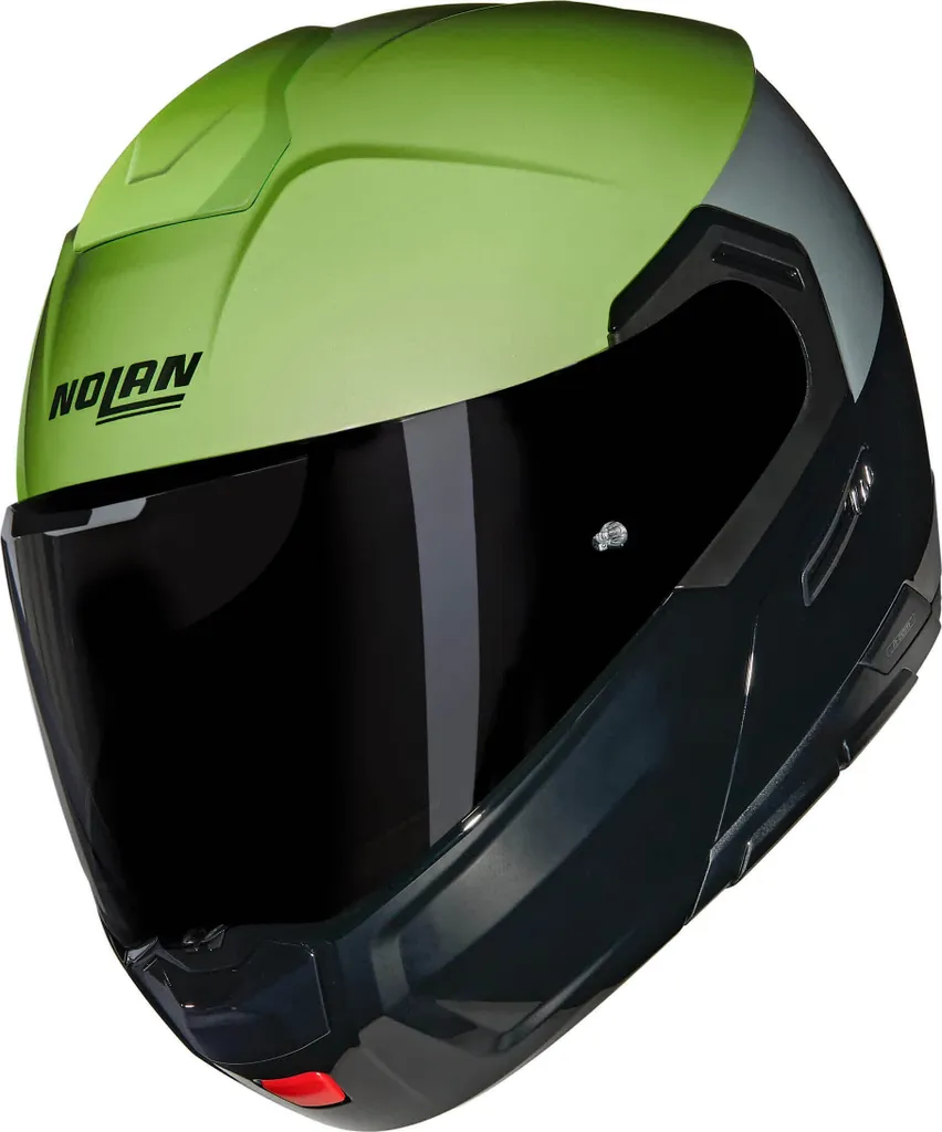 Casque modulable Nolan N90-3 Speciale 341 Vert et Noir Mat en L