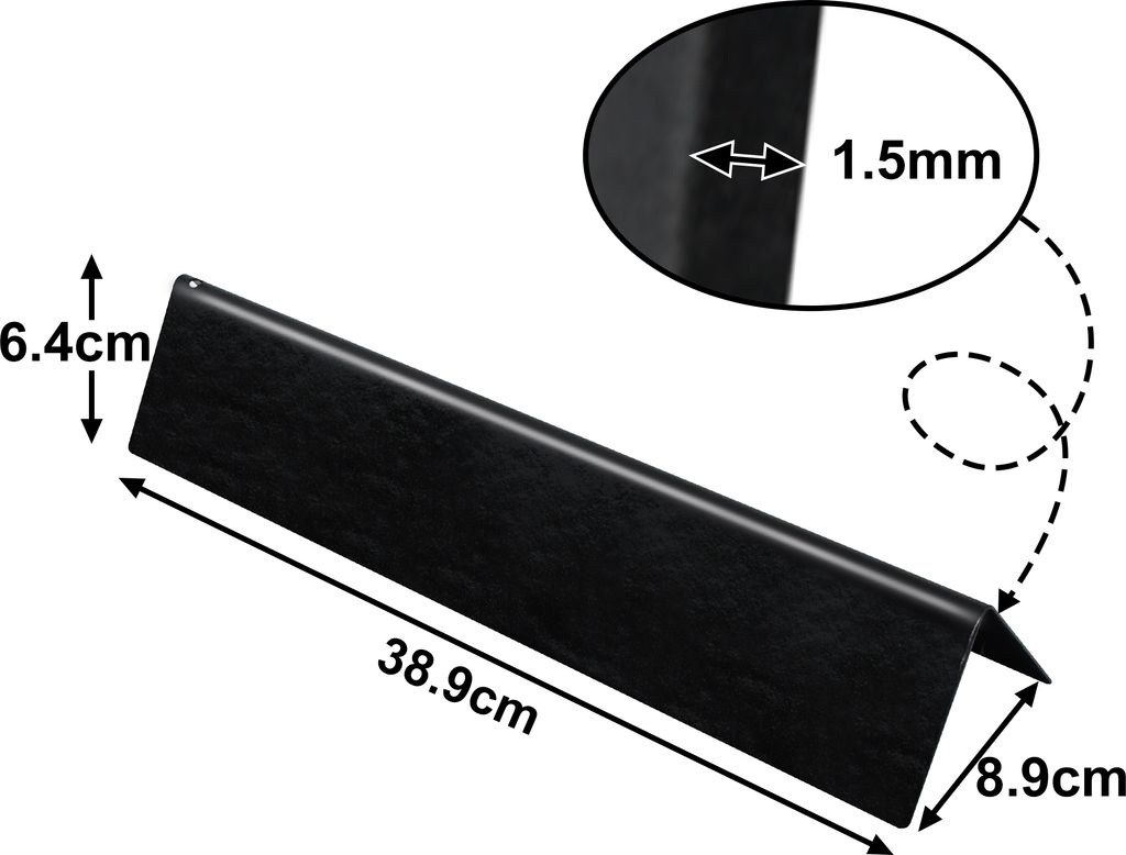 Produktbild von Onlyfire Flavorizer Bar 5er-Set – Porzellanemaillierte Aroma-Heizplatten Für Weber Genesis II/LX 300 Serie