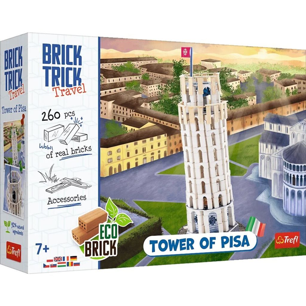 Trefl Brick Trick Travel - Pisa, Bausteine, 7 Jahr(e), 260 Stück(e), 1,75 kg