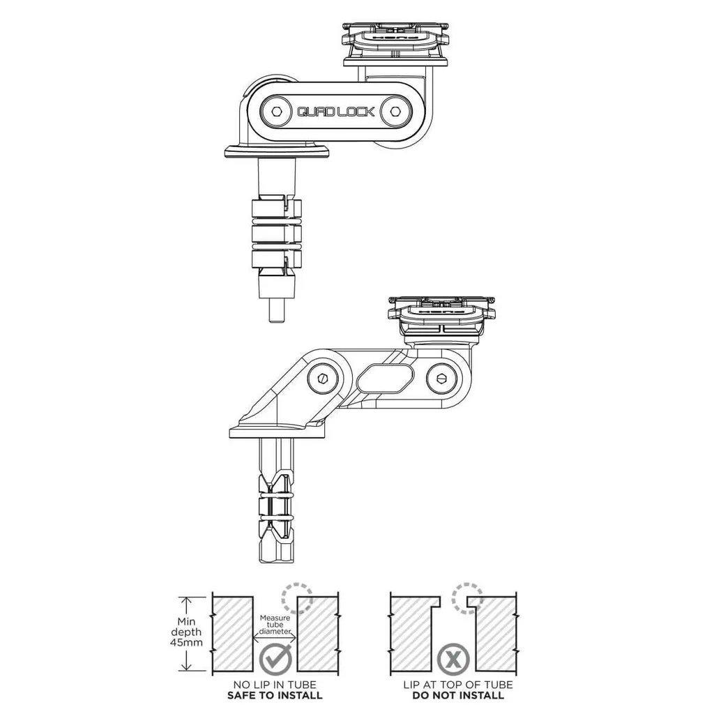Fixation Smartphone pour Fourche Moto pour Navigation GPS et Roadtrips - 17