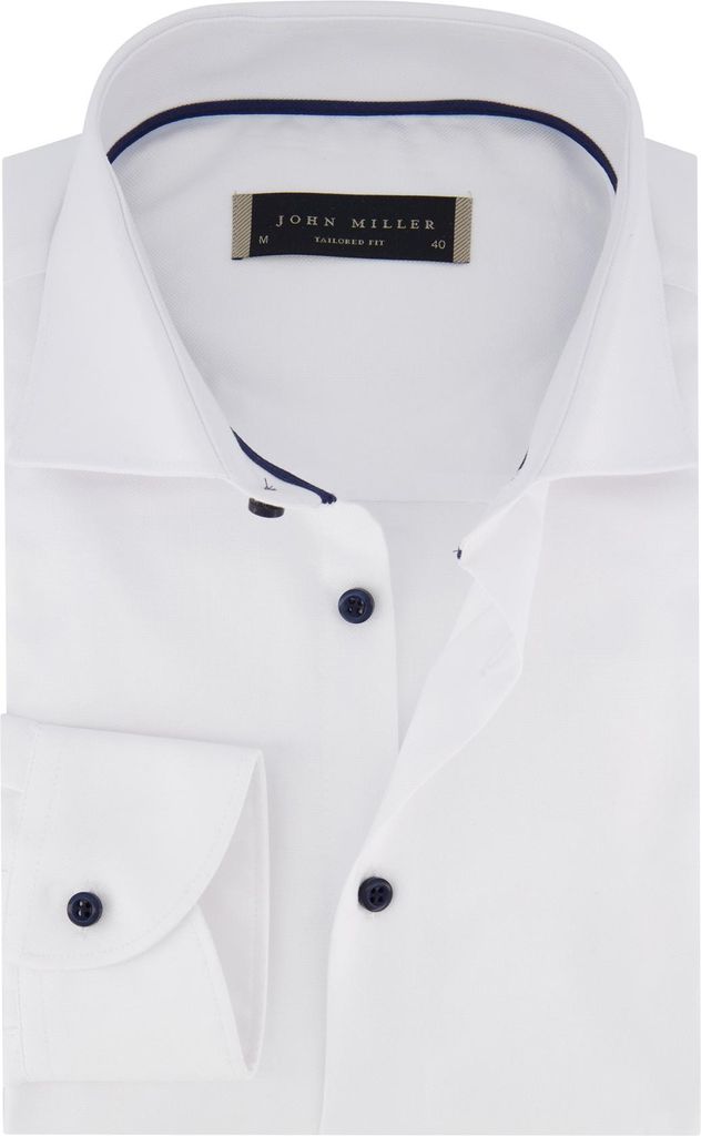 John Miller maßgeschneidertes Hemd weiß
