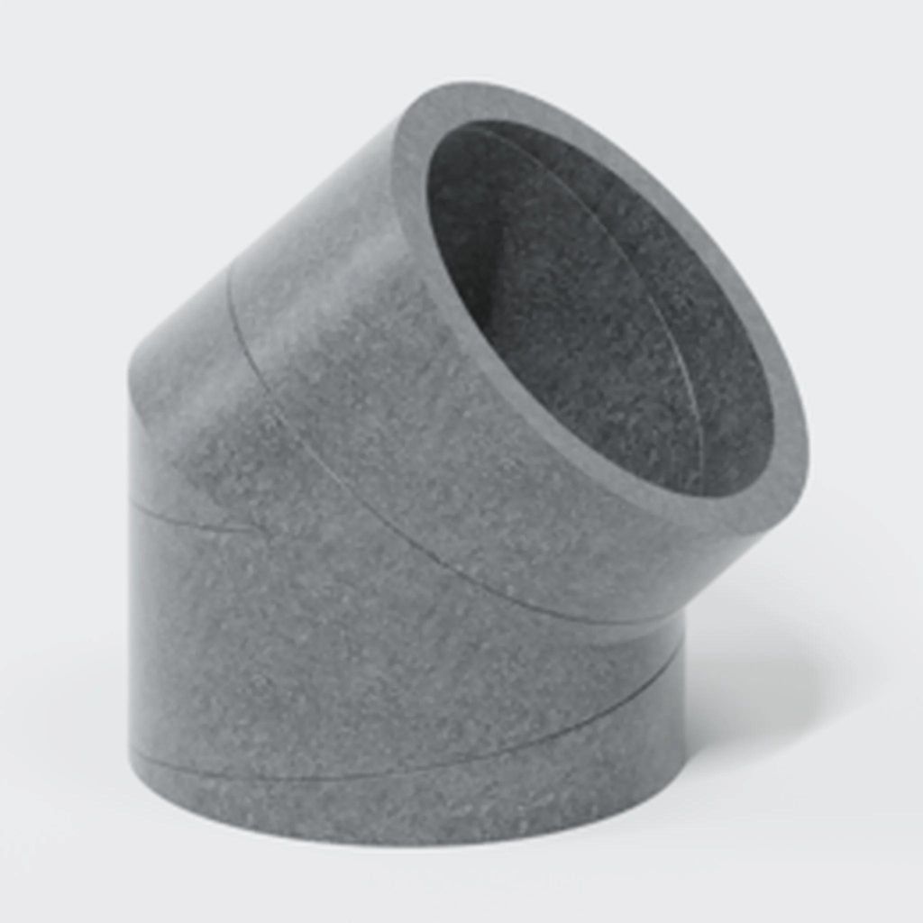 Poloplast ISO-Bogen POLO-KWL DN 160/45Grad, 1 Stk.