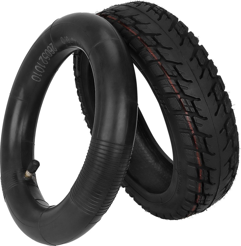 60/70-6,5 Tubeless-Reifen mit Gummi-Innenschlauch, kompatibel mit Ninebot Max G30 Elektro-Tretroller