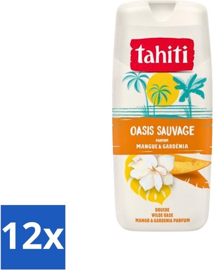 Tahiti - Duschgel - Wild Oasis - Mango & Gardenie - 315 ml - Vorteilspack - 12 Stücke