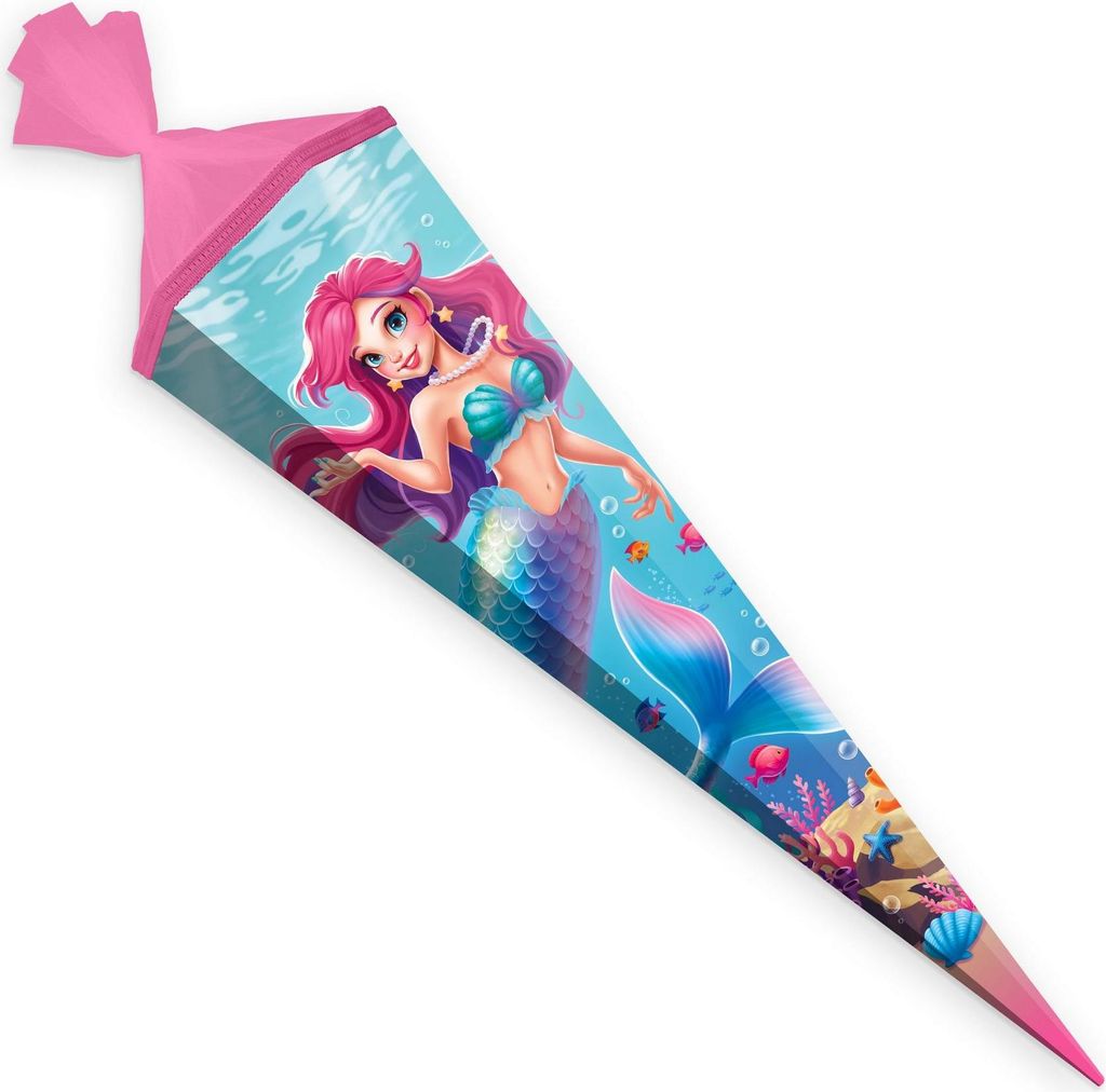 ITENGA Schultüte 85cm eckig Motiv Meerjungfrau - AQUA Produktbild 