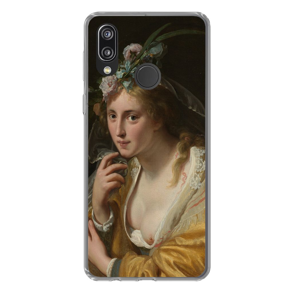 MuchoWow Handyhülle Schutzhülle Hülle für Huawei P20 Lite (2020) Eine Hirtin - Gemälde von Paulus Moreelse Silikon Softcase Handy Hülle - K...