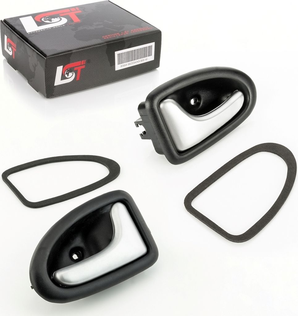 Set 2x Türgriff Türöffner innen vorne LR silber-schwarz für RENAULT NISSAN OPEL