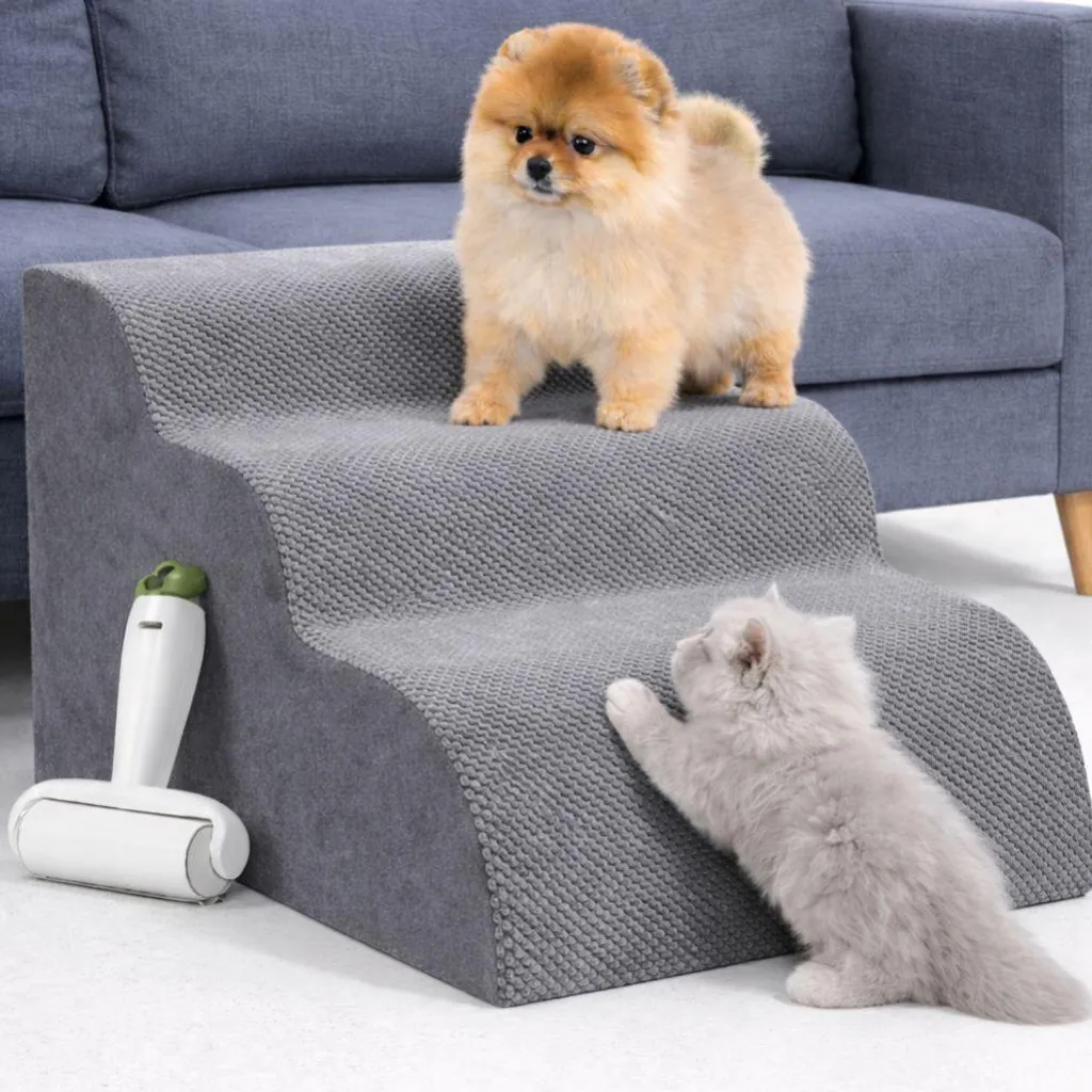 Échelle chien antidérapante en mousse haute densité déhoussable 60cm