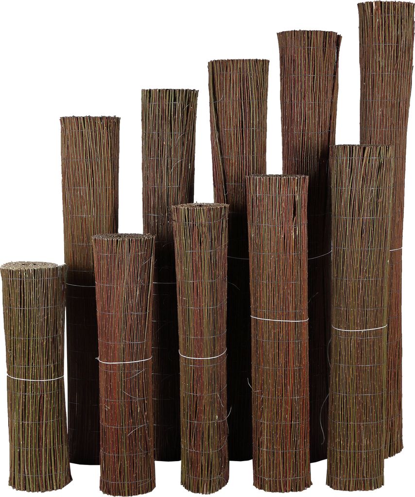 Weidenmatte Sichtschutz 5m Zaun Windschutz 70cm Höhe Sichtschutzmatte Sonnenschutz