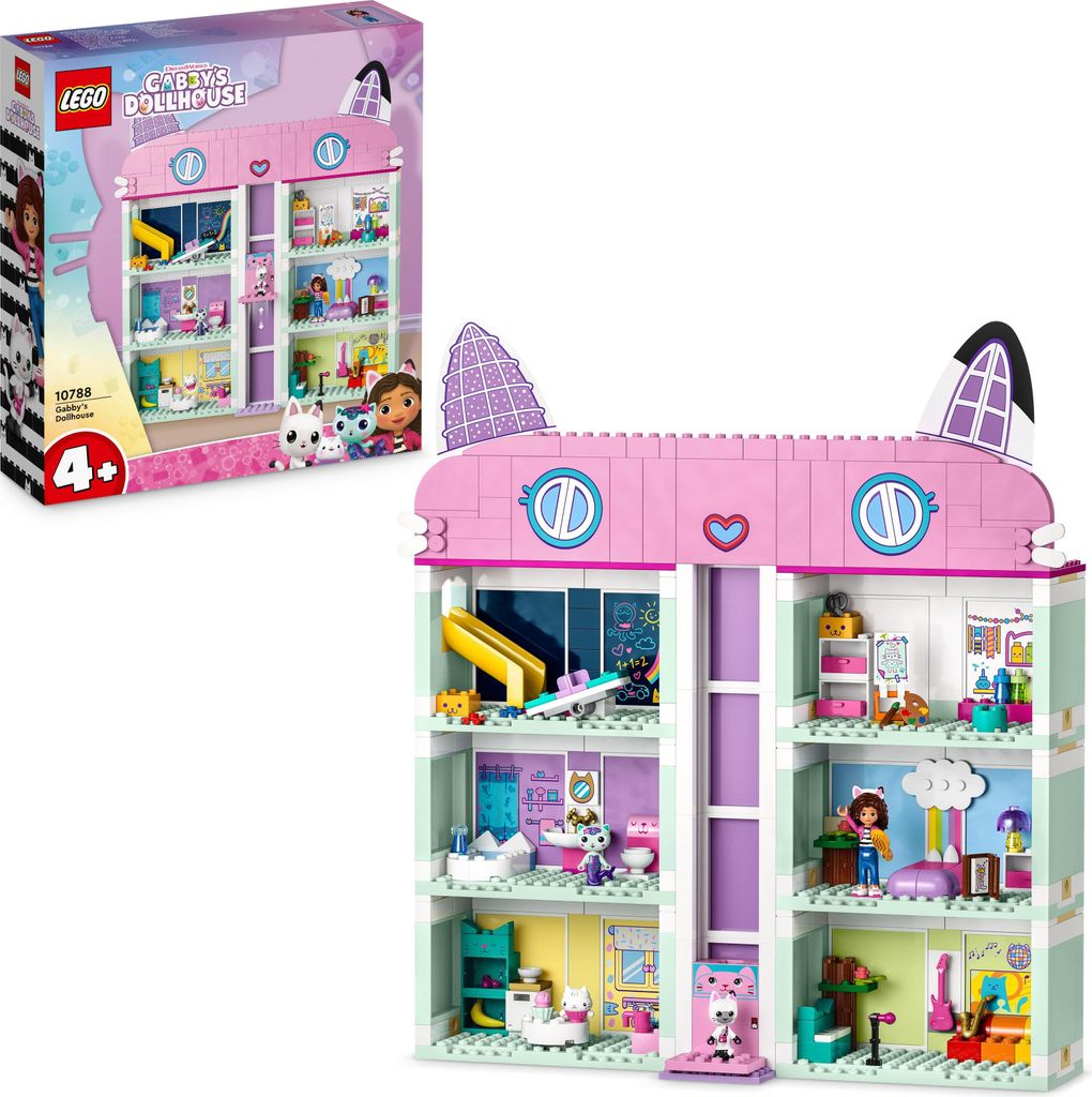 LEGO 10788 Gabby's Dollhouse Spielzeug-Set, 8 Zimmer & 4 Produktbild 