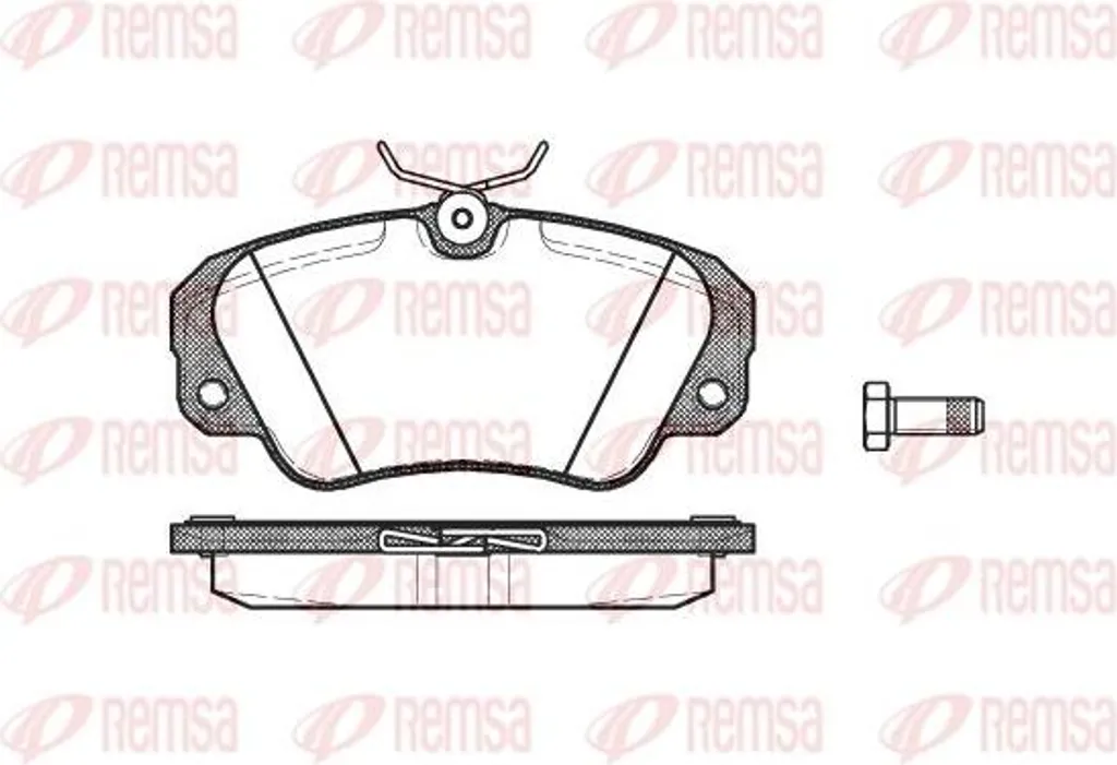 Plaquettes de frein pour Opel Omega et Senator REMSA 0382.00 montage OE
