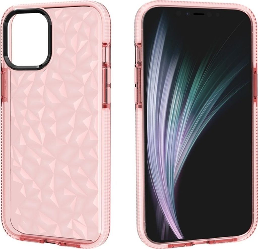 Mobigear Diamond iPhone 12 Pro Max Hülle Hardcase Backcover - Pink