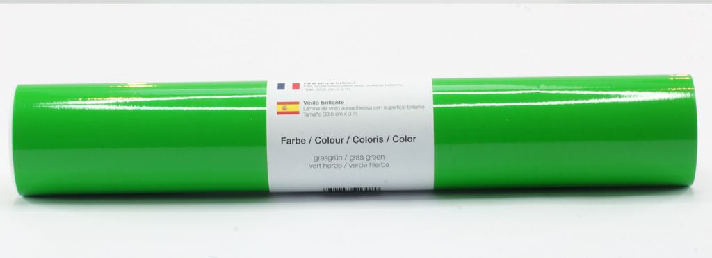 Kreativplotter Vinylfolie glänzend GRASGRÜN 30,5x300 cm